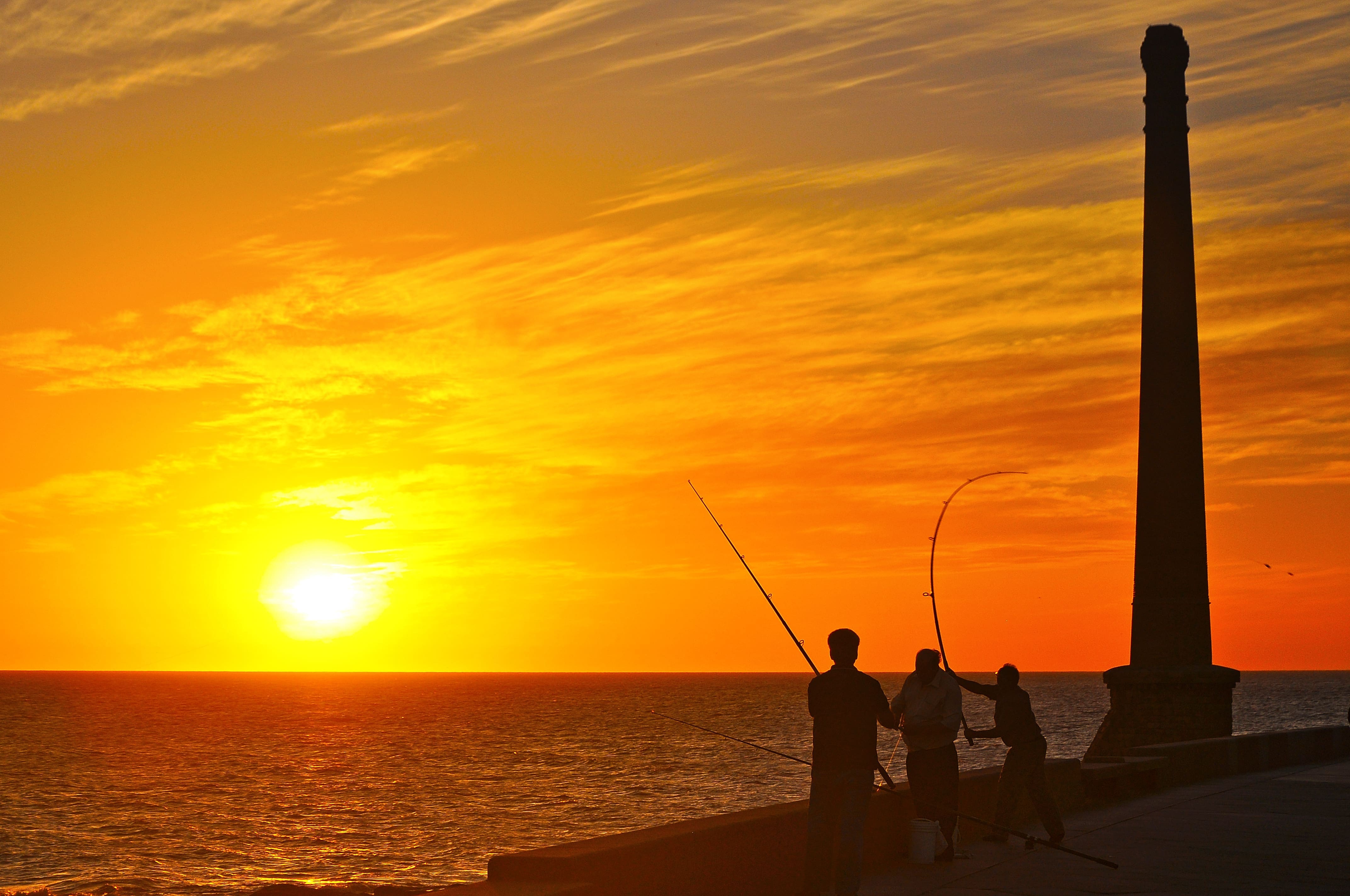 Fishing at Sunset